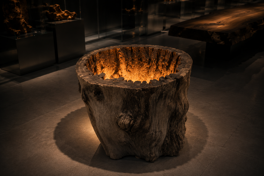 1000年チーク照明 No.2 - Vintage Teak Light Object -