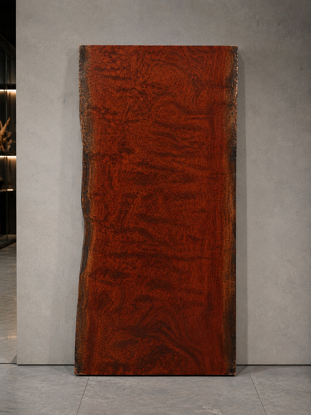 ブビンガ 一枚板テーブル 1625×800 - Bubinga Slab Table -