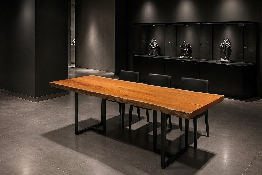ケヤキ 一枚板ダイニングテーブル 1920×850 - Keyaki Dining Table No.8 -