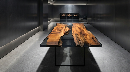 屋久杉 レジンテーブル 1500×900 - Yakusugi River Table -