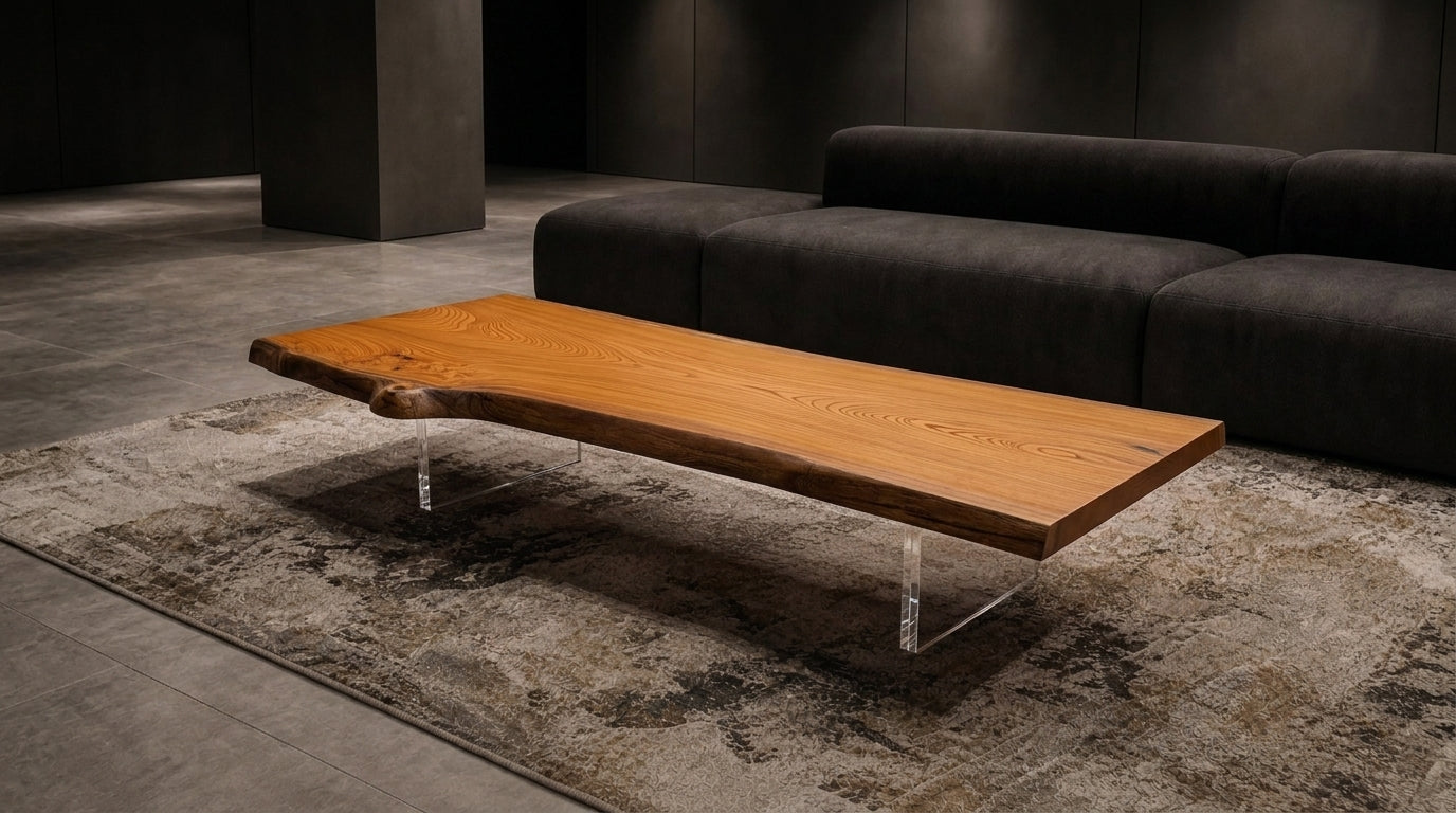 ケヤキ 一枚板ダイニングテーブル 2050×700 - Keyaki Dining Table No.9 -