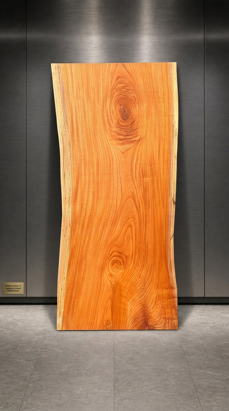 ケヤキ 一枚板ダイニングテーブル 2060×850 - Keyaki Dining Table No.17 -