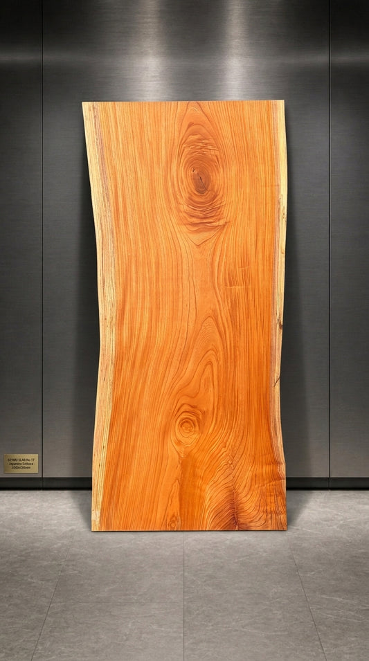 ケヤキ 一枚板ダイニングテーブル 2060×850 - Keyaki Dining Table No.17 -